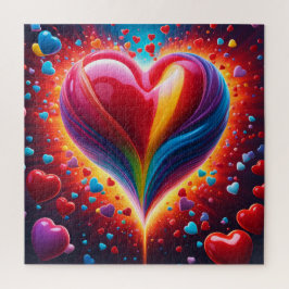 Quebra-cabeça Une explosion de cœurs