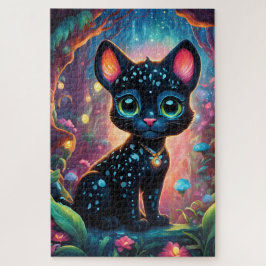 Quebra-cabeça Une mignonne petite panthère chibi