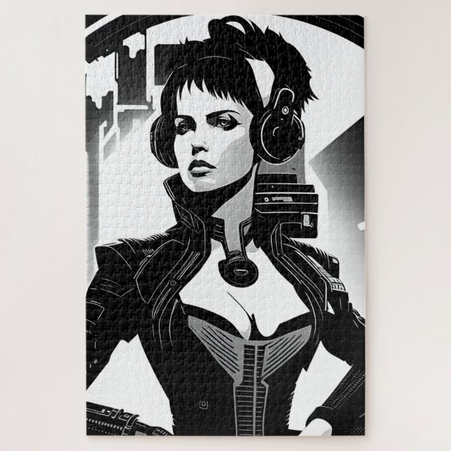 Quebra-cabeça Une rétro en cyberpunk en musique (Vertical)