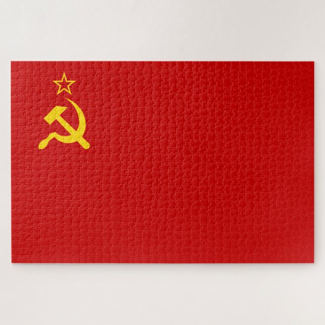 Quebra-cabeça União Soviética (URSS) (martelo comunista e foice (Horizontal)