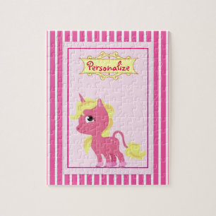 Quebra-cabeça "Unicórnio cor-de-rosa "