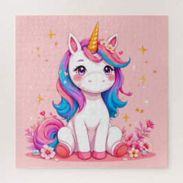 Quebra-cabeça Unicórnio de Cartoon Adorável