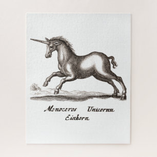 Quebra-cabeça unicórnio executando desenho mágico