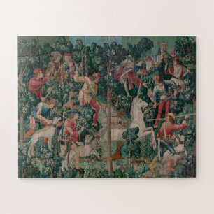 Quebra-cabeça Unicórnio Hunt Medieval Art - Unicórnio É Ataca