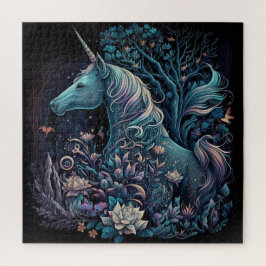 Quebra-cabeça Unicórnio Místico - Floresta Fantástica
