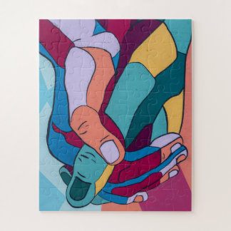 Quebra-cabeça Unidade na Diversidade de mãos quebra-cabeça.