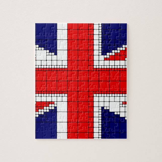 Quebra-cabeça Union jack flag uk patriotic (Vertical)