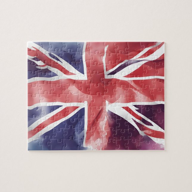 Quebra-cabeça Union Jack UK Flag (Horizontal)