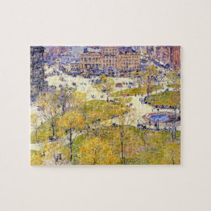 Quebra-cabeça Union Square na Primavera por Frederick Childe Has