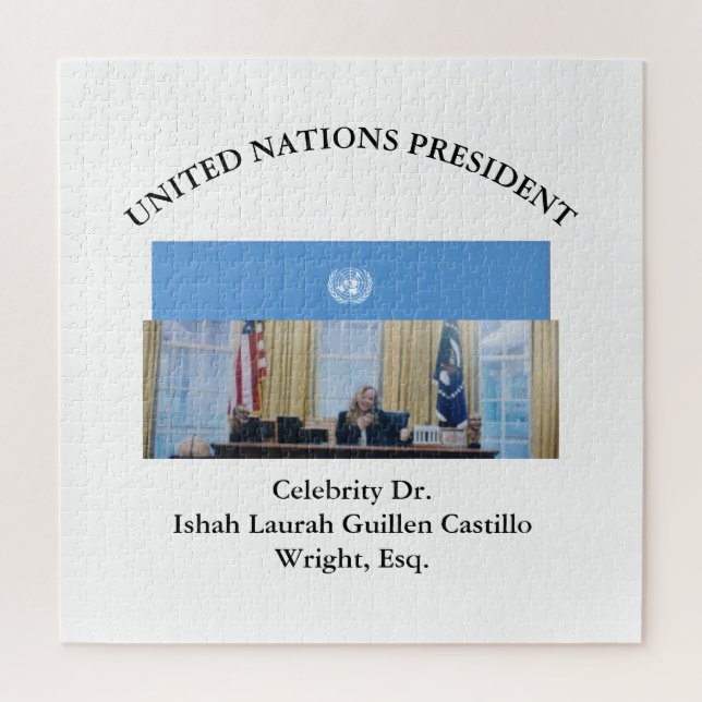 QUEBRA-CABEÇA #UNITEDNATIONSPRESIDENT DR. #LAURAHCASTILLOS ESQ. (Vertical)