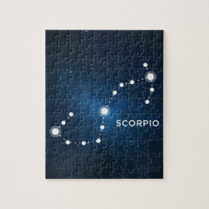 QUEBRA-CABEÇA UNIVERSO AZUL ESTRELADO ELEGANTE DA AGUARELA -