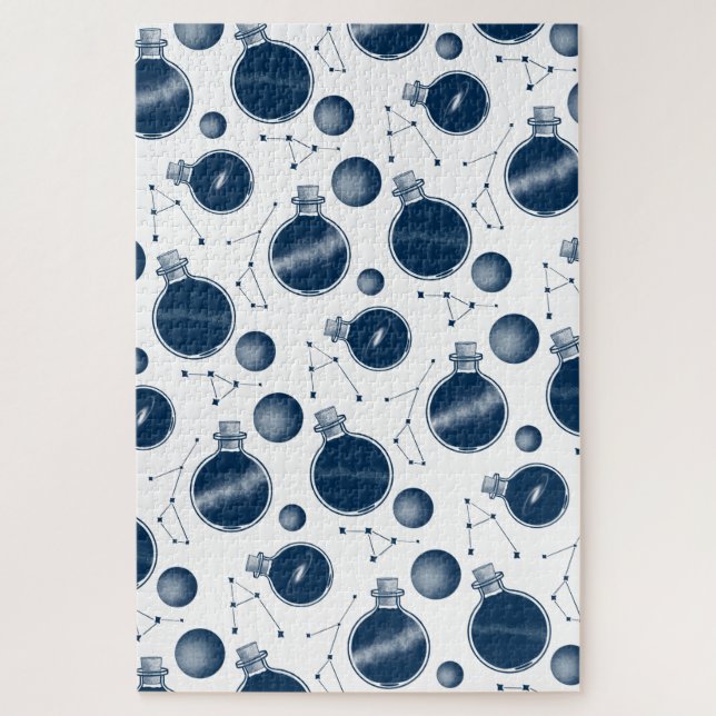 Quebra-cabeça Universo numa Garrafa difícil (Vertical)