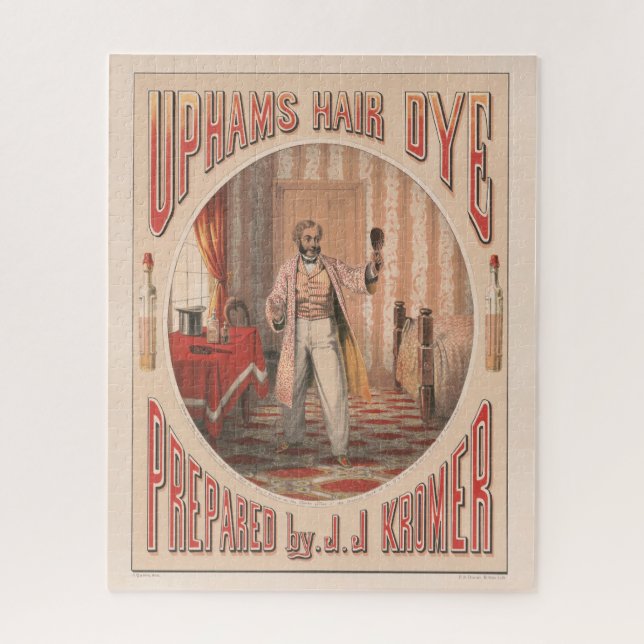 Quebra-cabeça Uphams Hair Dye, Circa 1864 (Vertical)