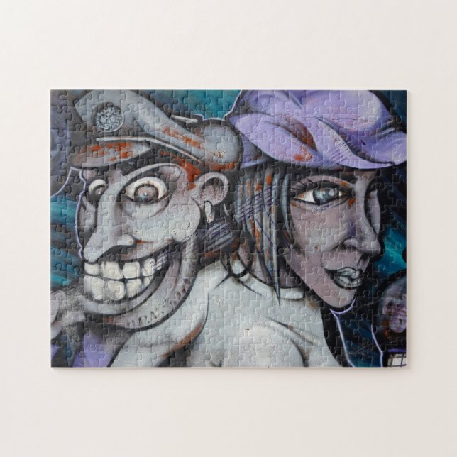 Quebra-cabeça Urban Street Art Madrid. (Horizontal)