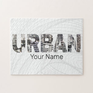 Quebra-cabeça Urbanas - Letra de Capital Urbana - Design de Vint