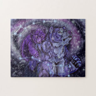 Quebra-cabeça Ursa Major e Minor Constellation Bear Art