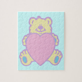 Quebra-cabeça Ursa Teddy Amor Coração