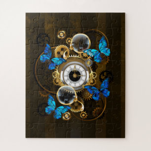 Quebra-cabeça Ursinhas Steampunk e Borboletas Azuis