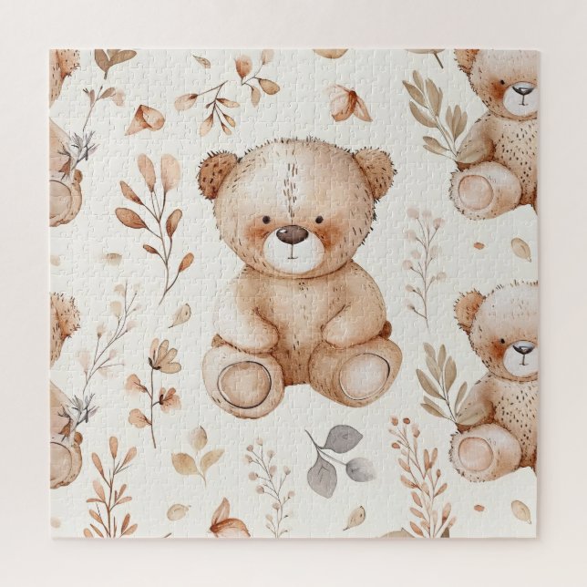 Quebra-cabeça Urso Beige Bonito (Vertical)