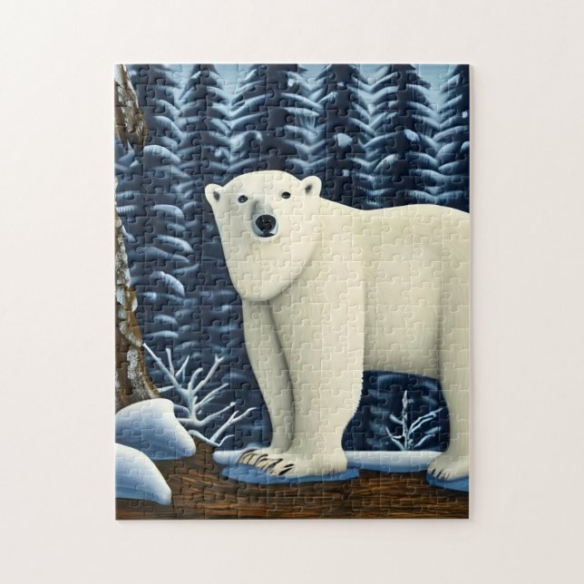 Quebra-cabeça Urso Branco excelente Do Norte (Vertical)