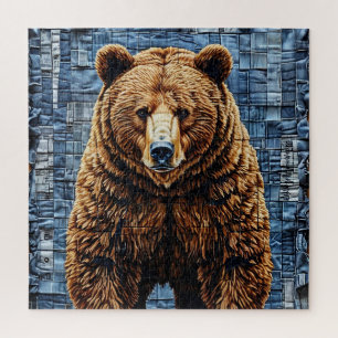 Quebra-cabeça Urso cinzento
