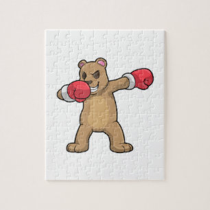 Quebra-cabeça Urso como Boxer na guia Dança Boxing & Hip Hop