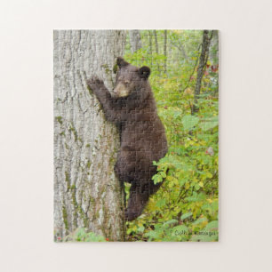Quebra-cabeça Urso Cub na árvore