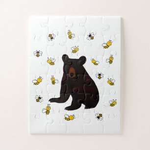 Quebra-cabeça Urso de Abelhas de Mel Pequeno