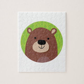 Quebra-cabeça Urso de Brown - amigos da floresta