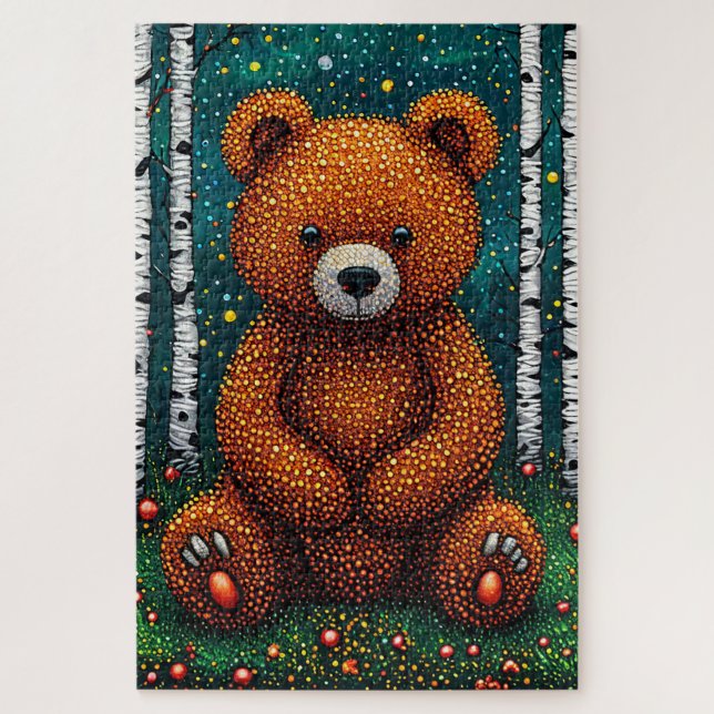 Quebra-cabeça Urso de Cartoon Bonito (Vertical)