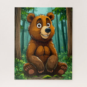 Quebra-cabeça Urso de desenho animado fofo