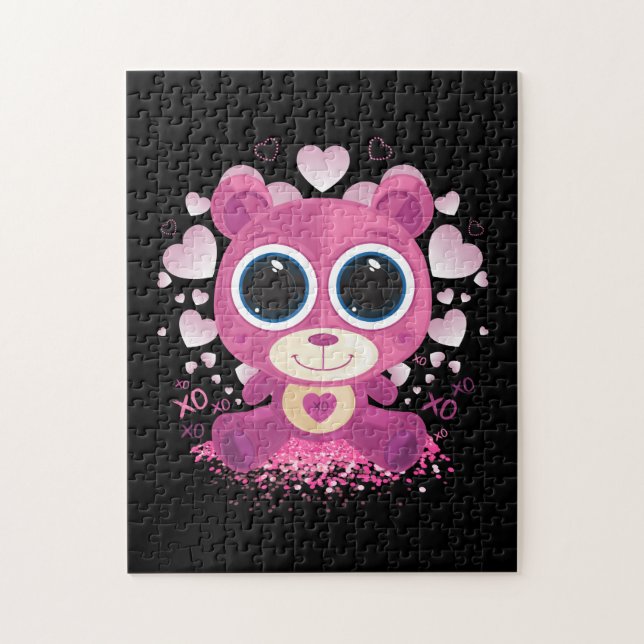 Quebra-cabeça Urso de dia de os namorados (Vertical)