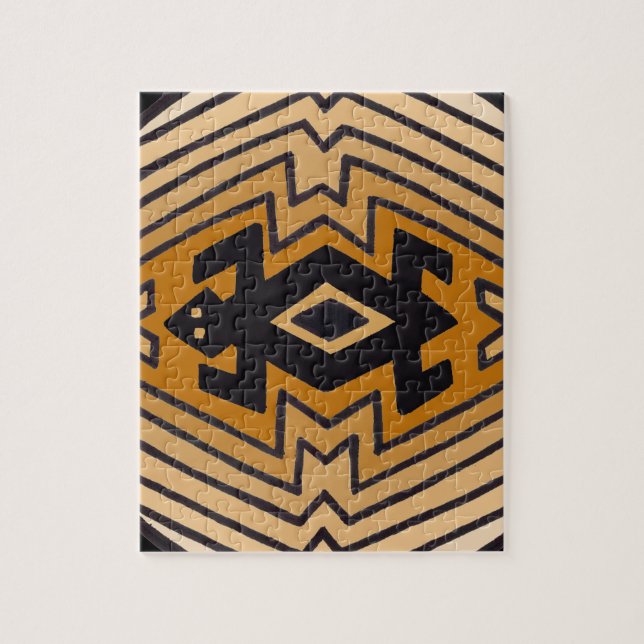 Quebra-cabeça Urso de Mimbres Nativo Americano (Vertical)