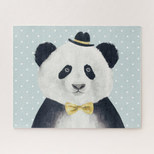 Quebra-cabeça Urso de panda da aguarela