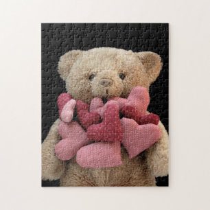Quebra-cabeça Urso de peluche com tecido