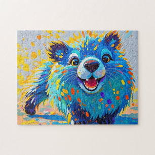 Quebra-cabeça Urso design de abstrato de arte colorida