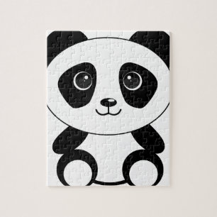 Quebra-cabeça Urso engraçado panda urso panda