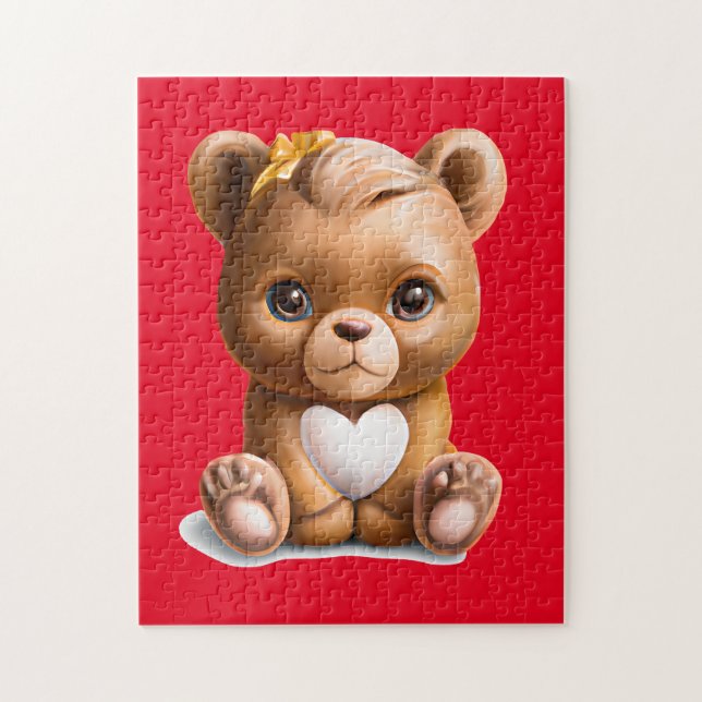 Quebra-cabeça Urso Fofo (Vertical)