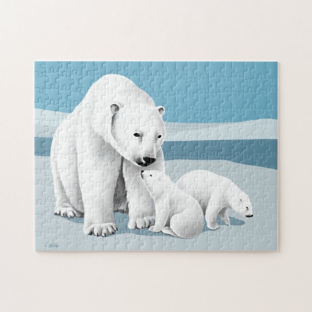 Quebra-cabeça Urso polar (Horizontal)