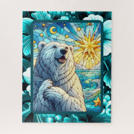 Quebra-cabeça Urso Polar Cinzento Grátis Vidro Escondido