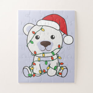 Quebra-cabeça Urso Polar de Natal Animais de inverno Ursos Polar