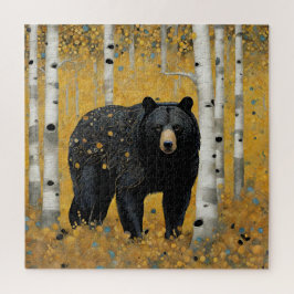 Quebra-cabeça Urso Preto Art Nouveau