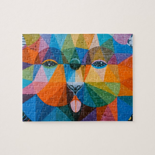 Quebra-cabeça Urso Urbano Arte Urbano Urbano Urso Mural Design (Horizontal)