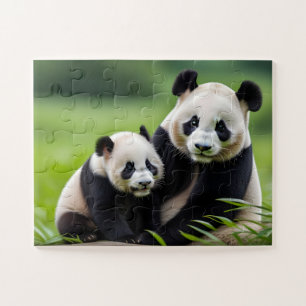 Quebra-cabeça Ursos de Panda Bonitos