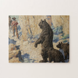 Quebra-cabeça Ursos no Caminho 1904 William Robinson Leigh