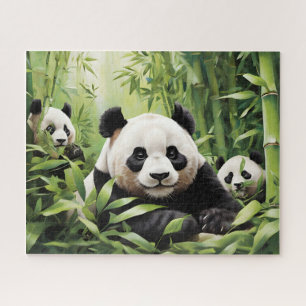 Quebra-cabeça Ursos panda bonitos