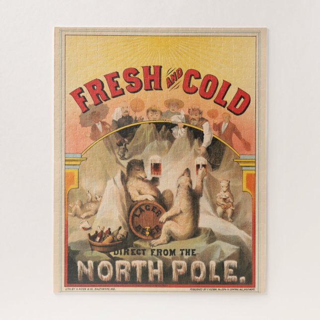 Quebra-cabeça Ursos Polares Estão Aproveitando Lâmpadas De Cerve (Vertical)