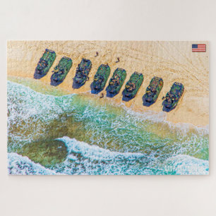 Quebra-cabeça US BEACH ASSAULT - AV (20x30 polegadas)