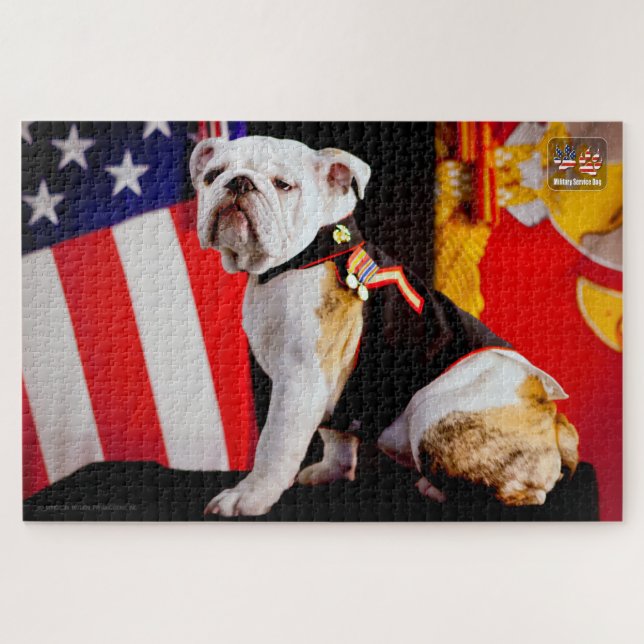 Quebra-cabeça US MILITARY SERVICE DOG (20x30 polegadas) (Horizontal)