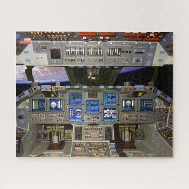 Quebra-cabeça US SPACE SHUTTLE COCKPIT 1981-2011 (11x14 polegada (Horizontal)